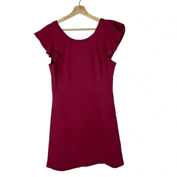 BCBGeneration Purpleberry Flutter Short Sleeve Mini Dress 12 - Picture 1 of 3